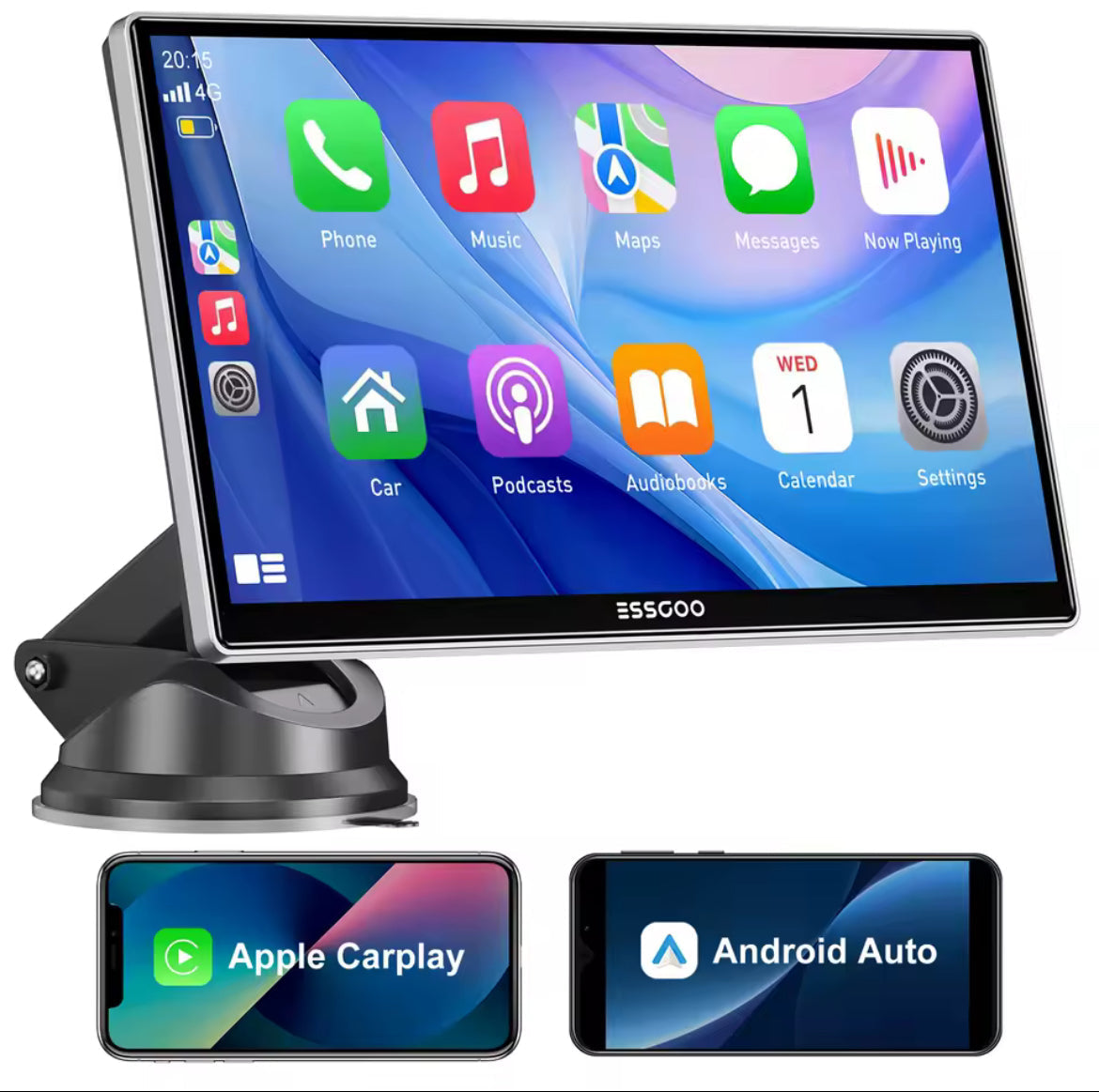 Mini CarPlay Screen - 9 Inch (No Camera)